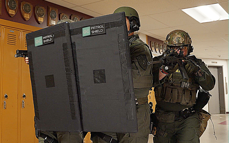 Next gen GC Patrol Shield verified to stop 1-inch edge shots